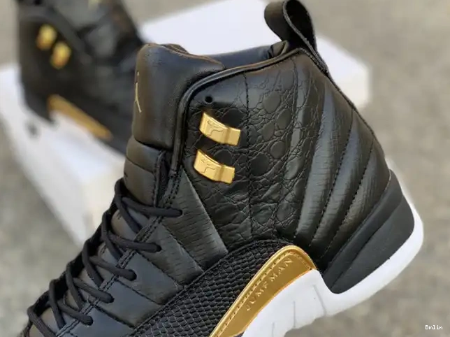 Bmlin 'Reptile' Black Gold-White Metallic Jordan AO6068-007 Retro Air 12 0610